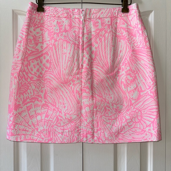 NWT Lilly Pulitzer Adeline Skirt Size 8 Pelican Link- Sea Cups - Picture 3 of 8